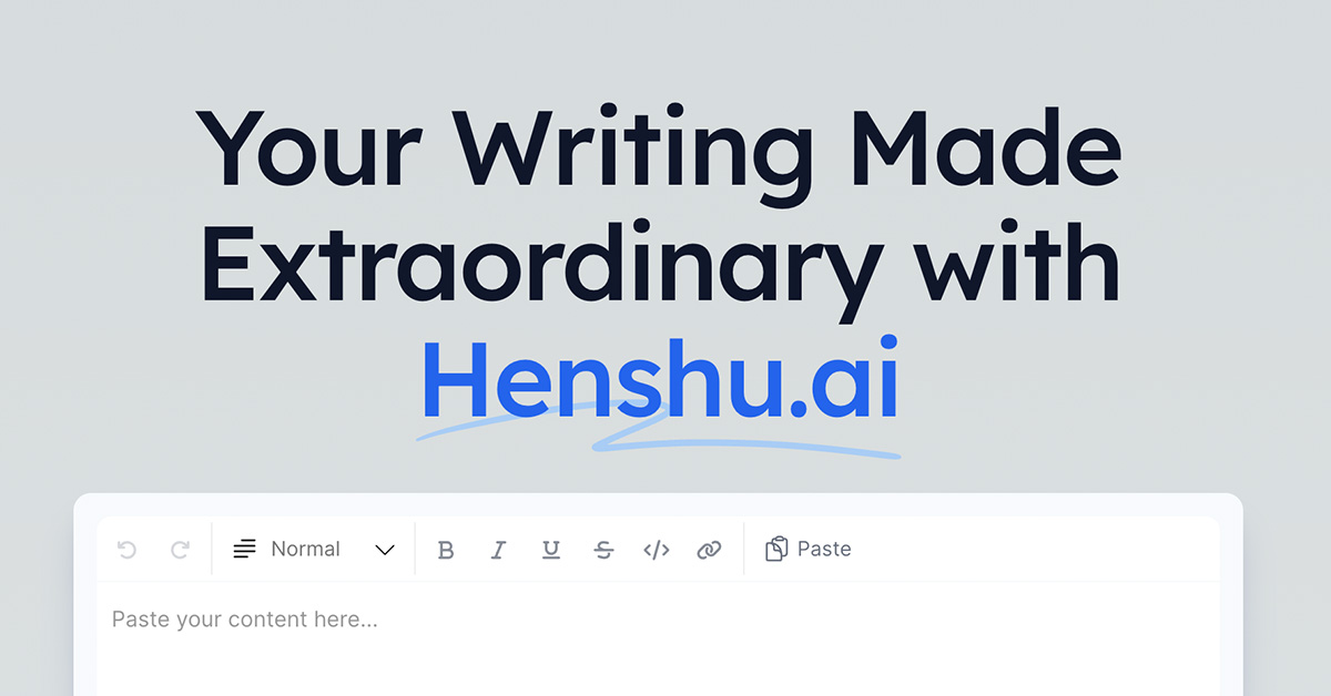 Henshu - Writing Made Extraordinary